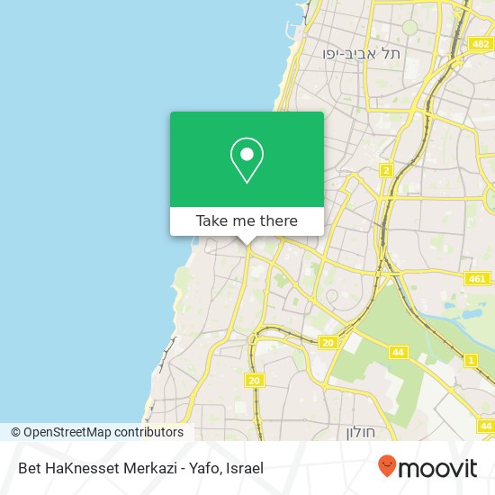 Bet HaKnesset Merkazi - Yafo map
