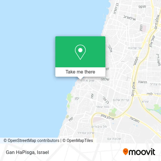 Карта Gan HaPisga