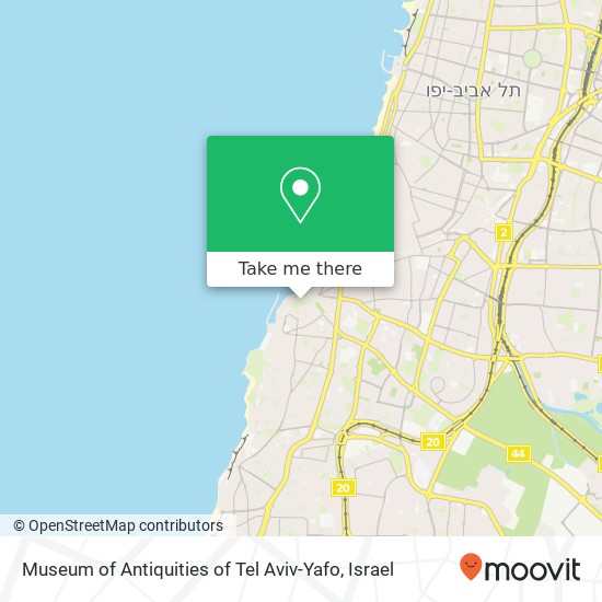 Карта Museum of Antiquities of Tel Aviv-Yafo