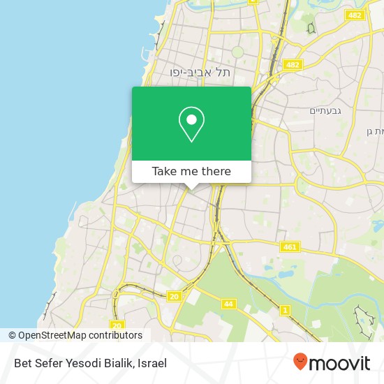 Карта Bet Sefer Yesodi Bialik