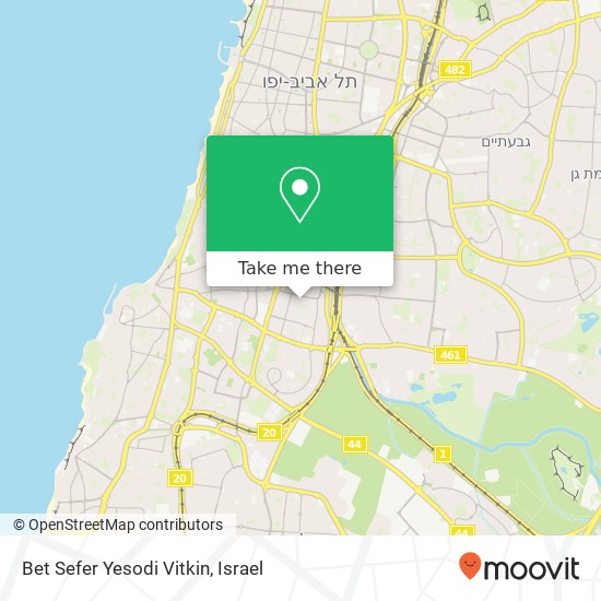 Карта Bet Sefer Yesodi Vitkin