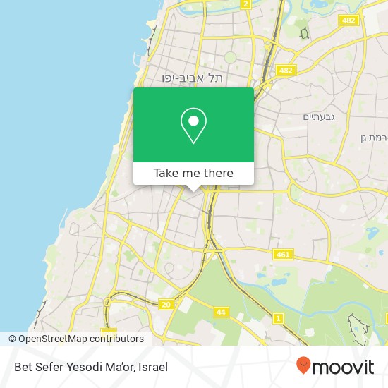 Карта Bet Sefer Yesodi Ma’or