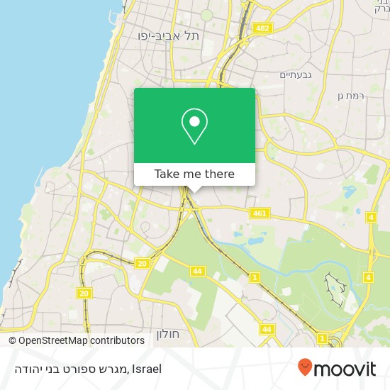 מגרש ספורט בני יהודה map