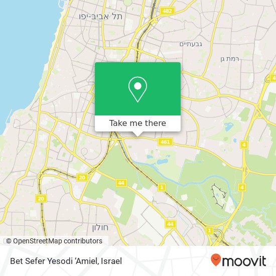 Bet Sefer Yesodi ‘Amiel map