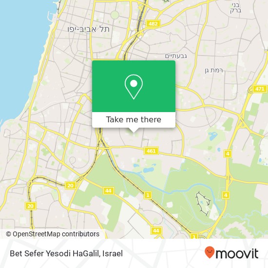 Bet Sefer Yesodi HaGalil map