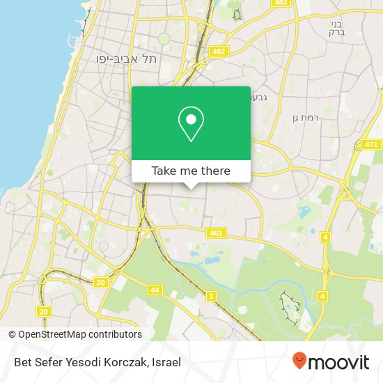 Карта Bet Sefer Yesodi Korczak