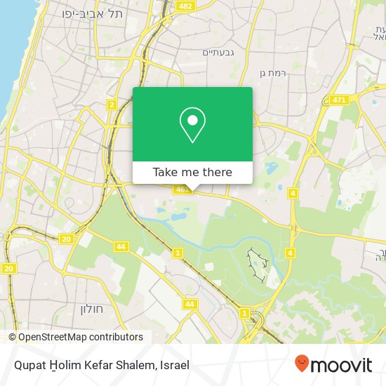 Qupat H̱olim Kefar Shalem map