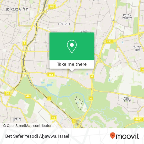 Карта Bet Sefer Yesodi Aẖawwa