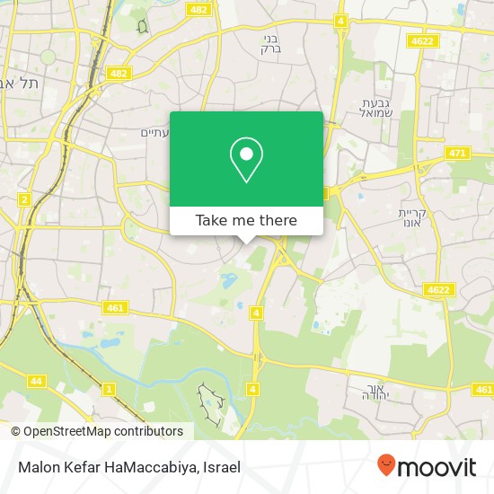 Карта Malon Kefar HaMaccabiya