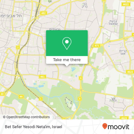 Bet Sefer Yesodi Neta‘im map