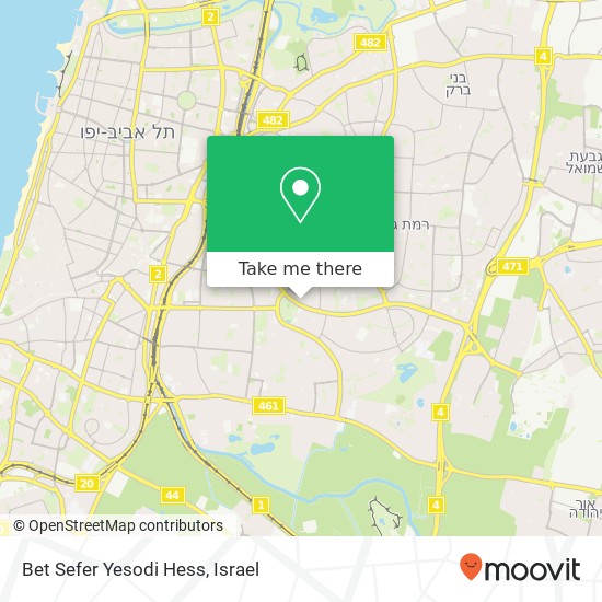 Карта Bet Sefer Yesodi Hess