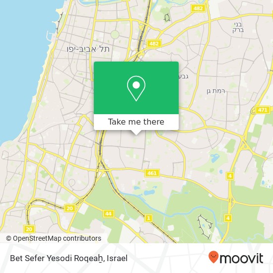 Bet Sefer Yesodi Roqeaẖ map