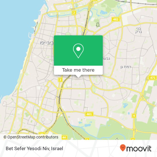 Bet Sefer Yesodi Niv map