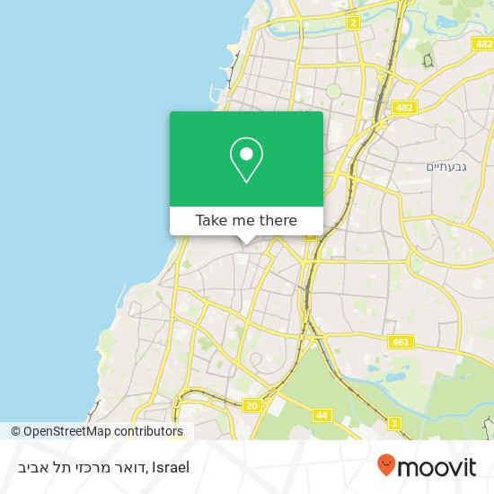 דואר מרכזי תל אביב map