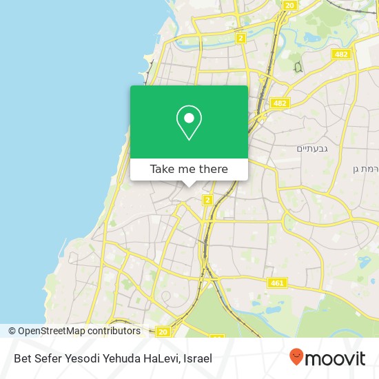 Карта Bet Sefer Yesodi Yehuda HaLevi