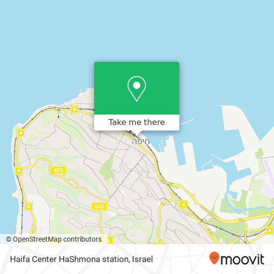 Haifa Center HaShmona station map