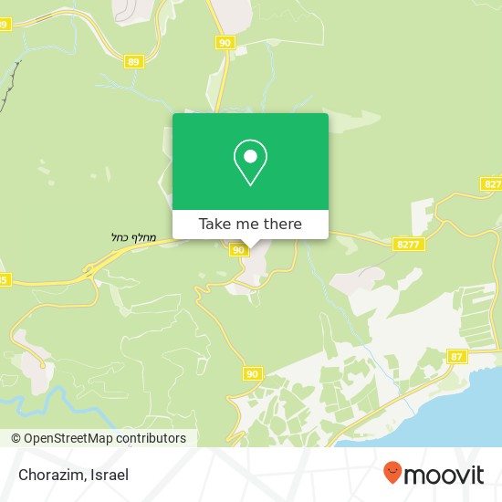 Карта Chorazim