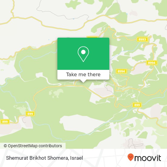 Карта Shemurat Brikhot Shomera