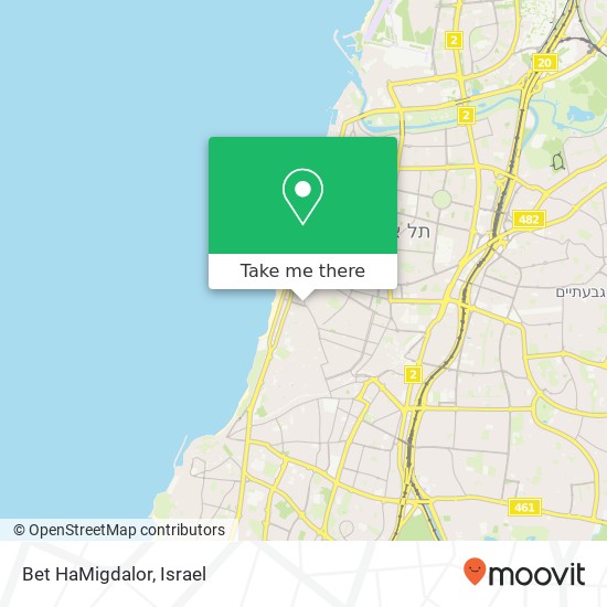 Карта Bet HaMigdalor