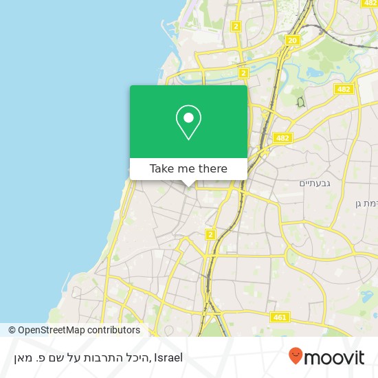 היכל התרבות על שם פ. מאן map