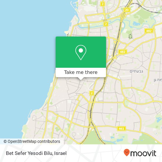 Карта Bet Sefer Yesodi Bilu