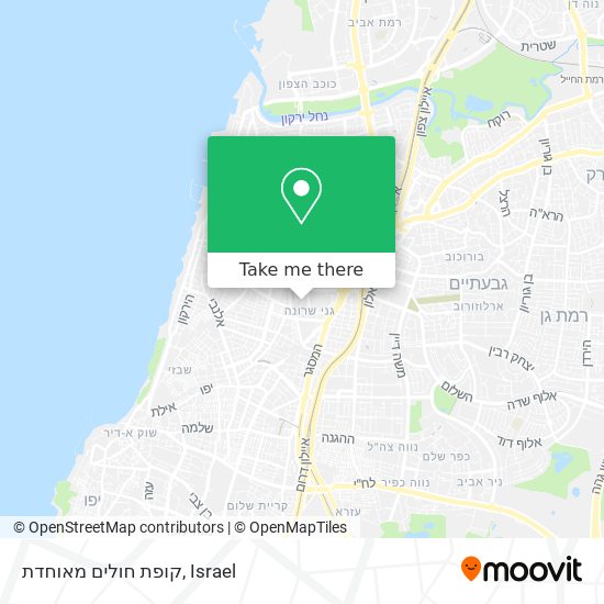 קופת חולים מאוחדת map