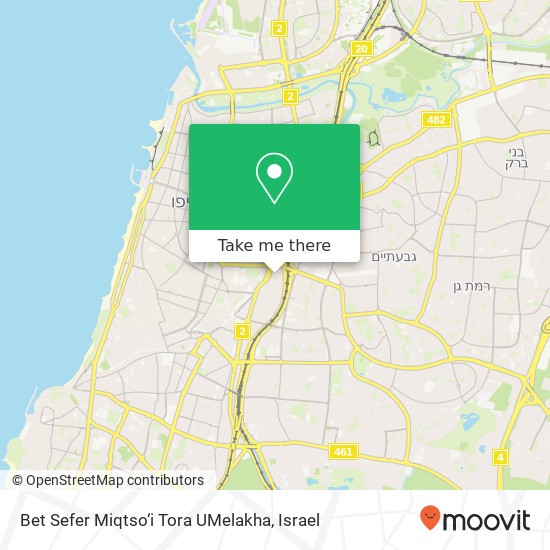 Bet Sefer Miqtso‘i Tora UMelakha map