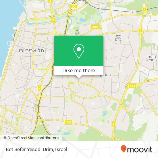 Bet Sefer Yesodi Urim map