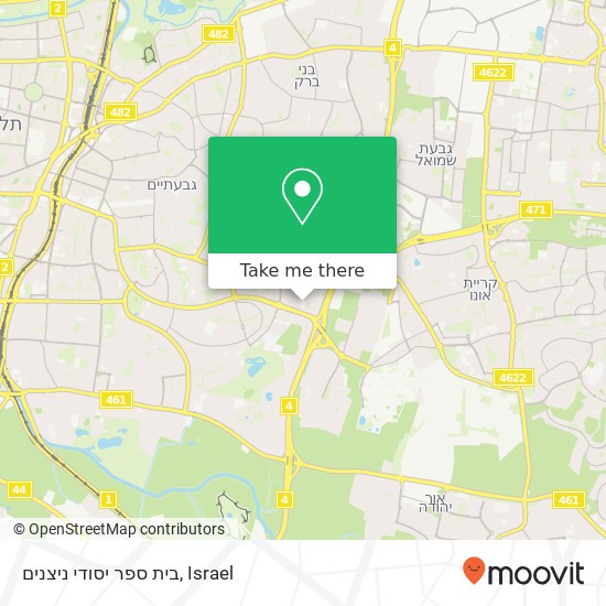 בית ספר יסודי ניצנים map