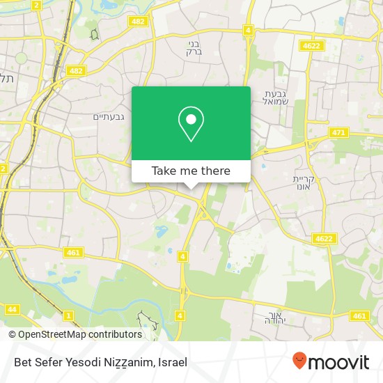 Карта Bet Sefer Yesodi Niẕẕanim