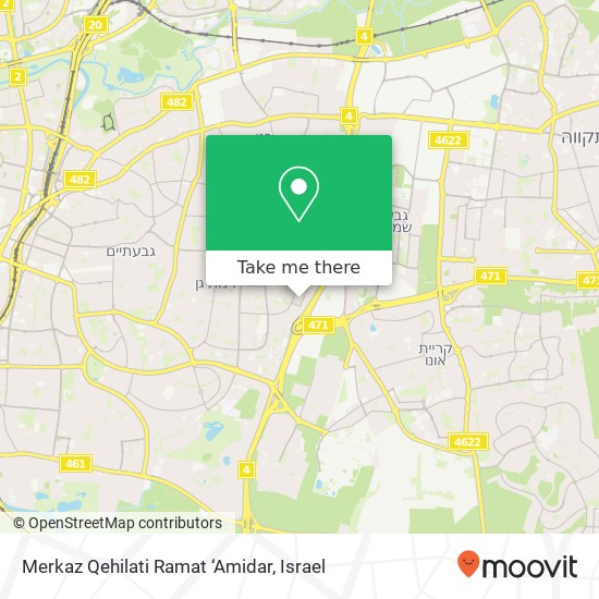 Merkaz Qehilati Ramat ‘Amidar map