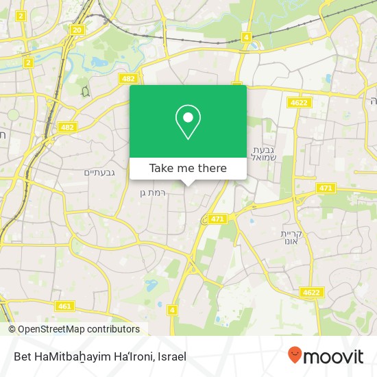 Bet HaMitbaẖayim Ha‘Ironi map