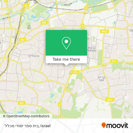 בית ספר יסודי מכלל map