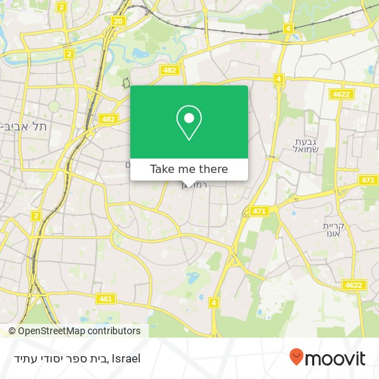 בית ספר יסודי עתיד map