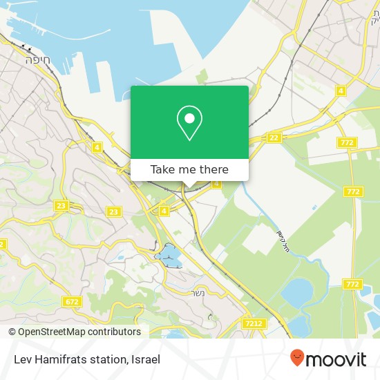 Lev Hamifrats station map