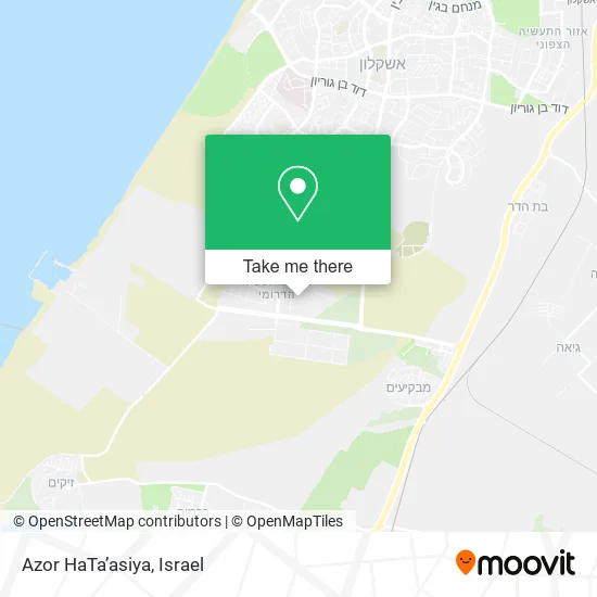 Карта Azor HaTa’asiya
