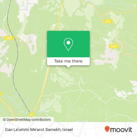 Карта Gan Le’ummi Me’arot Samekh
