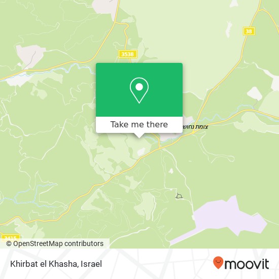 Карта Khirbat el Khasha