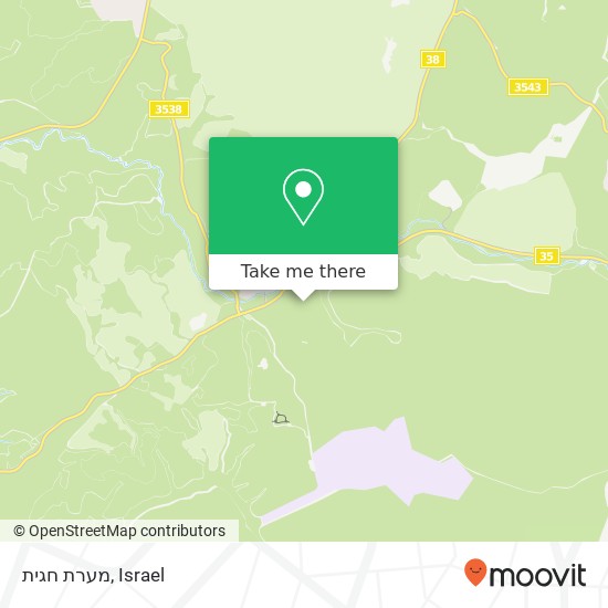 מערת חגית map