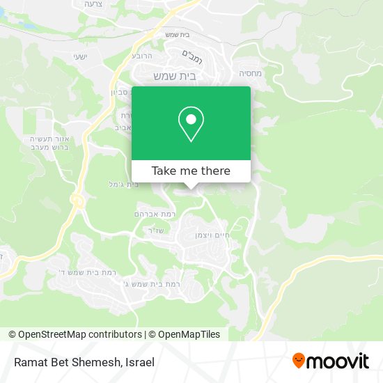 Ramat Bet Shemesh map