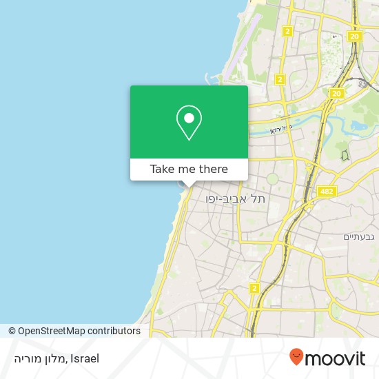 מלון מוריה map