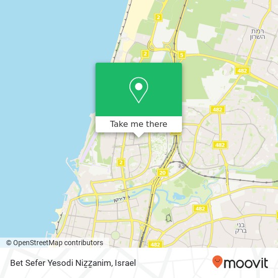 Bet Sefer Yesodi Niẕẕanim map