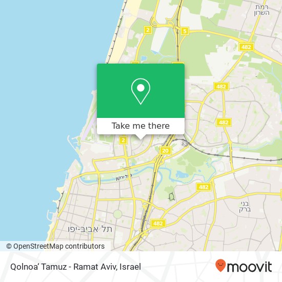 Qolnoa‘ Tamuz - Ramat Aviv map