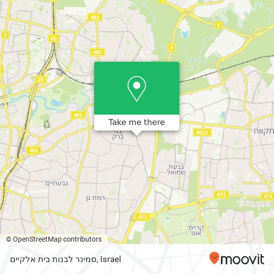 סמינר לבנות בית אלקיים map