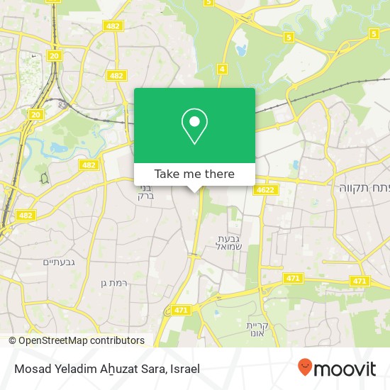 Mosad Yeladim Aẖuzat Sara map