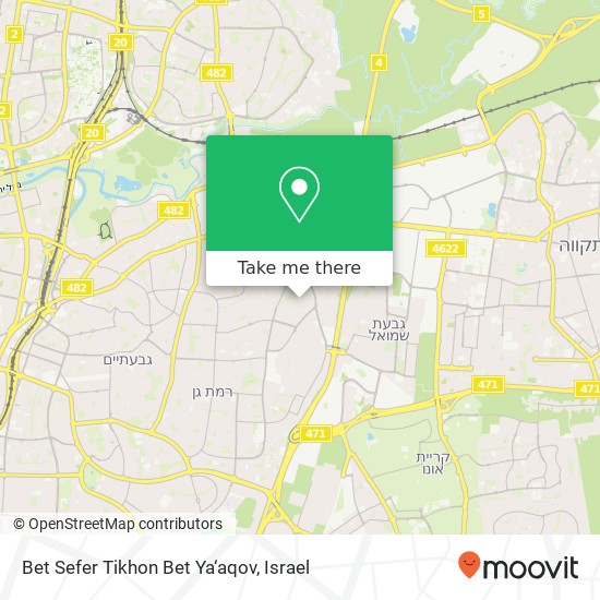 Bet Sefer Tikhon Bet Ya‘aqov map