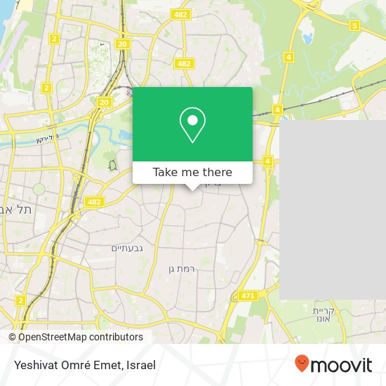 Карта Yeshivat Omré Emet
