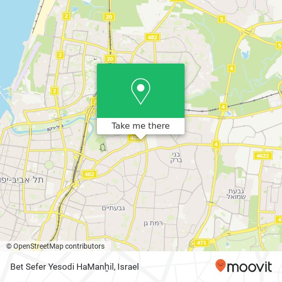 Bet Sefer Yesodi HaManẖil map