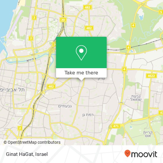 Ginat HaGat map
