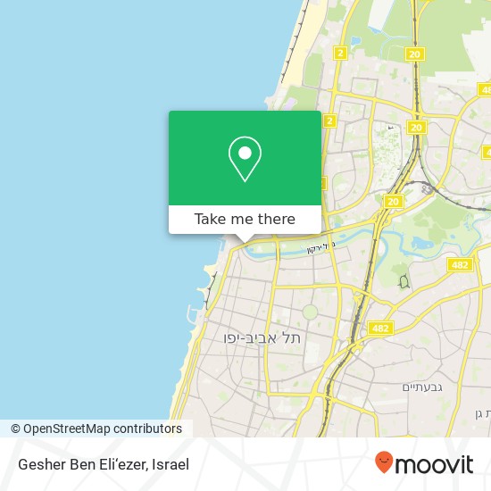 Карта Gesher Ben Eli‘ezer